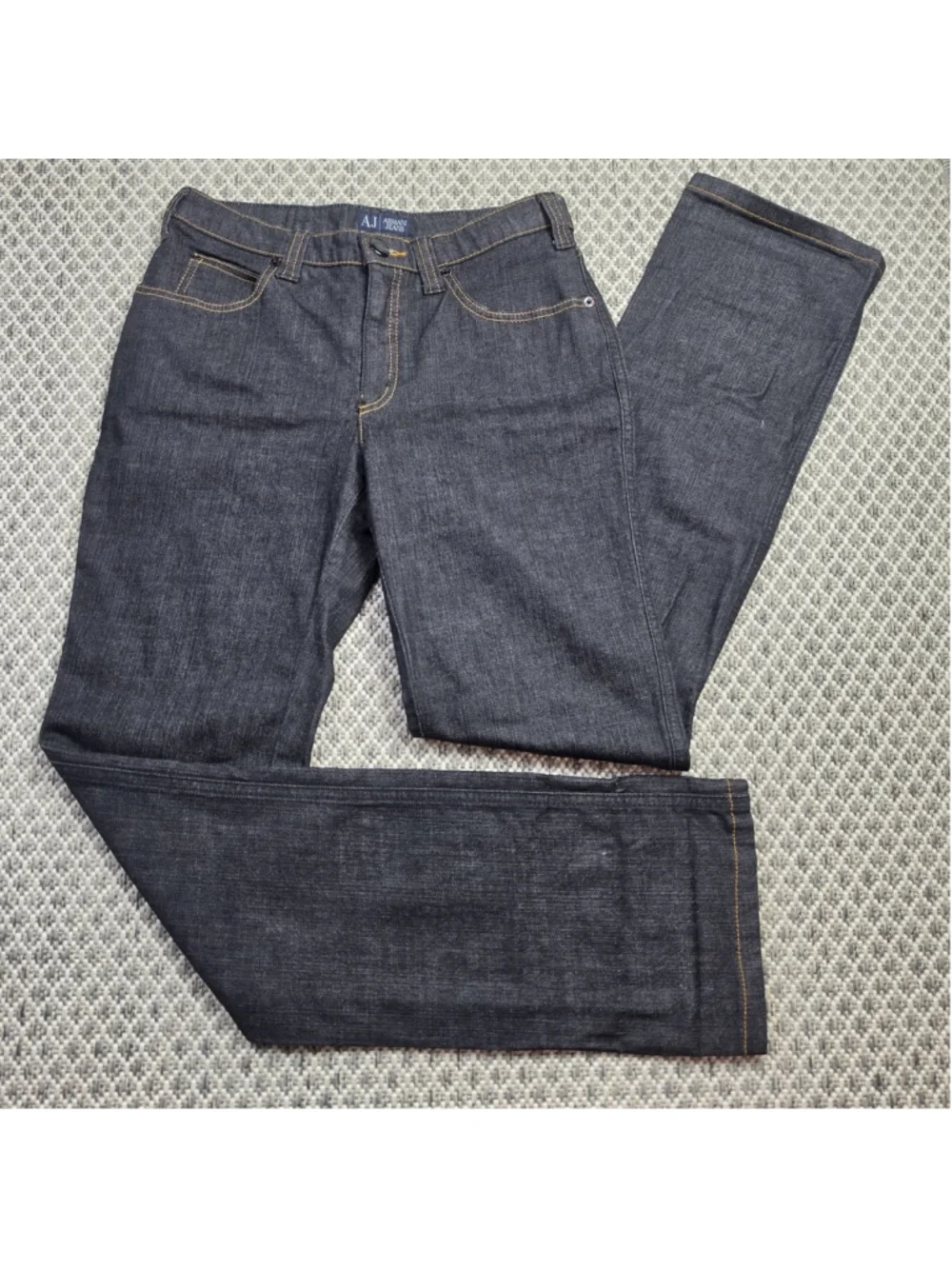 Armani Jeans Men’s 30 Dark Indigo Stretch Slim Straight Leg Denim Pants